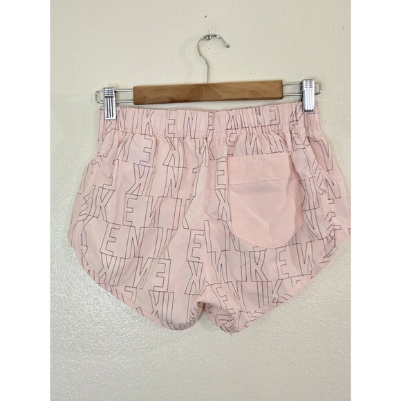 Nike Pink Dri-Fit Tempo Runnimg Shorts Womens Size Small Spell out Logo - Picture 4 of 8